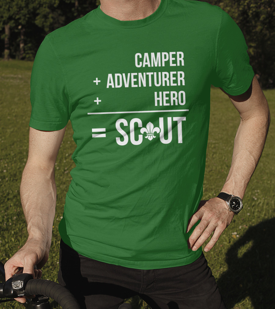 Camper Adventurer Hero Scout Fleur-de-Lis T-Shirt
