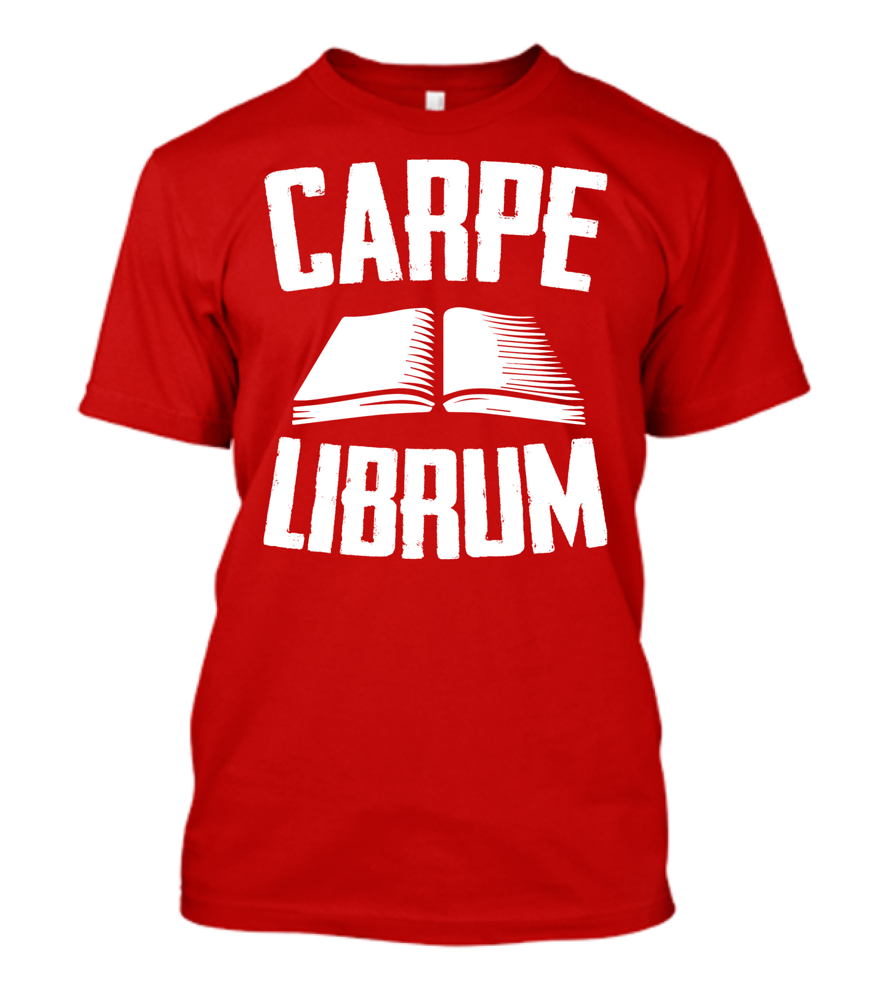 Carpe Librum Open Book Typography T-Shirt