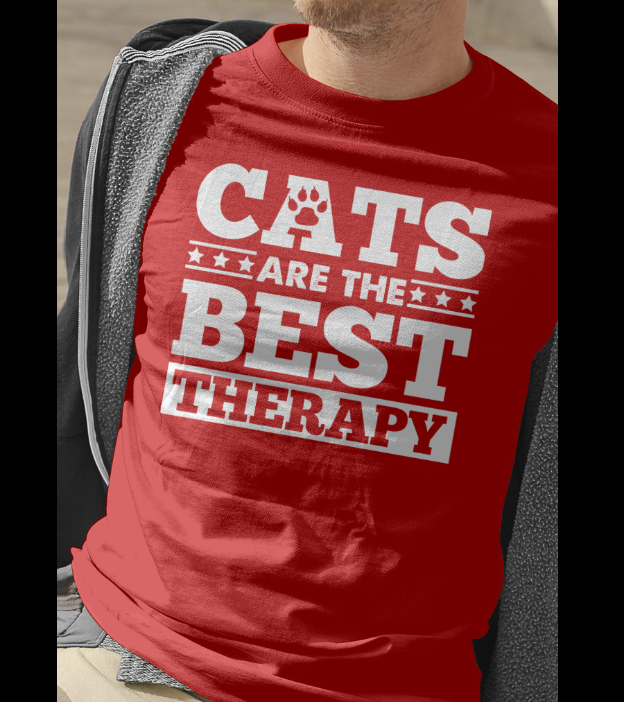 Cats Are The Best Therapy T-Shirt