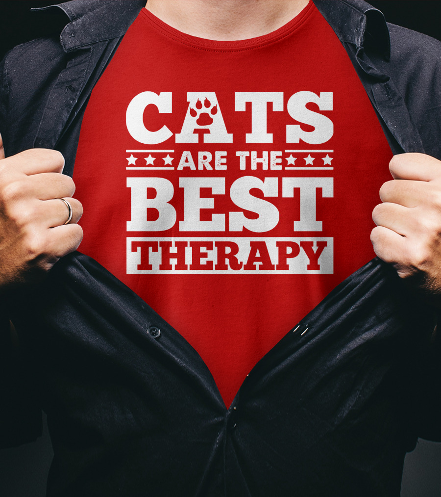 Cats Are The Best Therapy T-Shirt