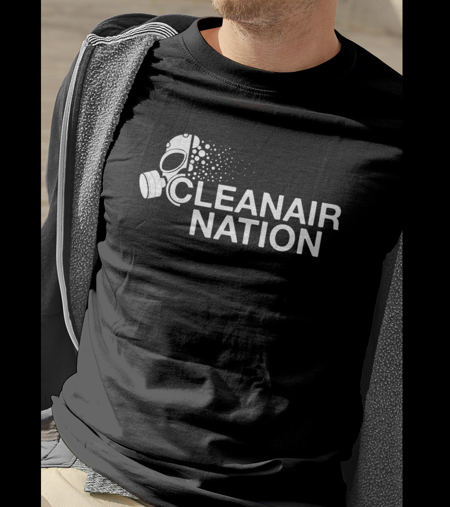 CLEANAIR NATION Gas Mask T-Shirt