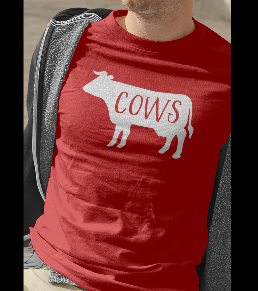 COWS White Silhouette T-Shirt