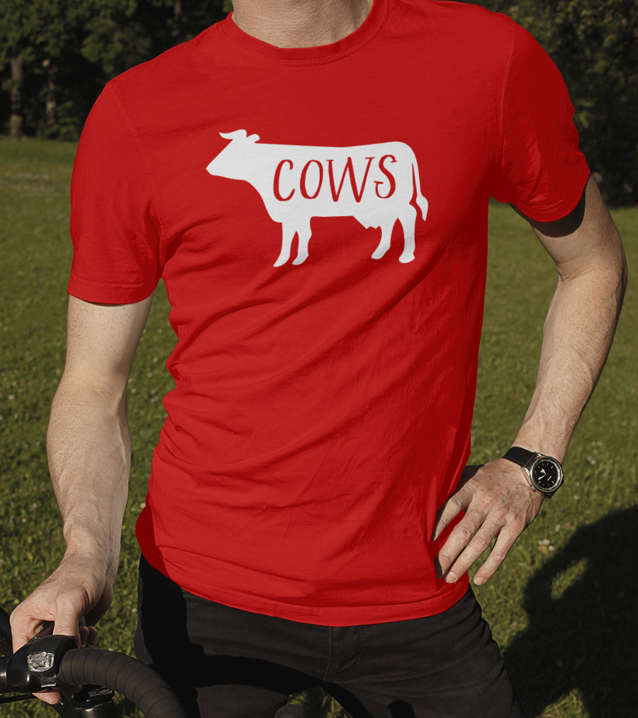 COWS White Silhouette T-Shirt