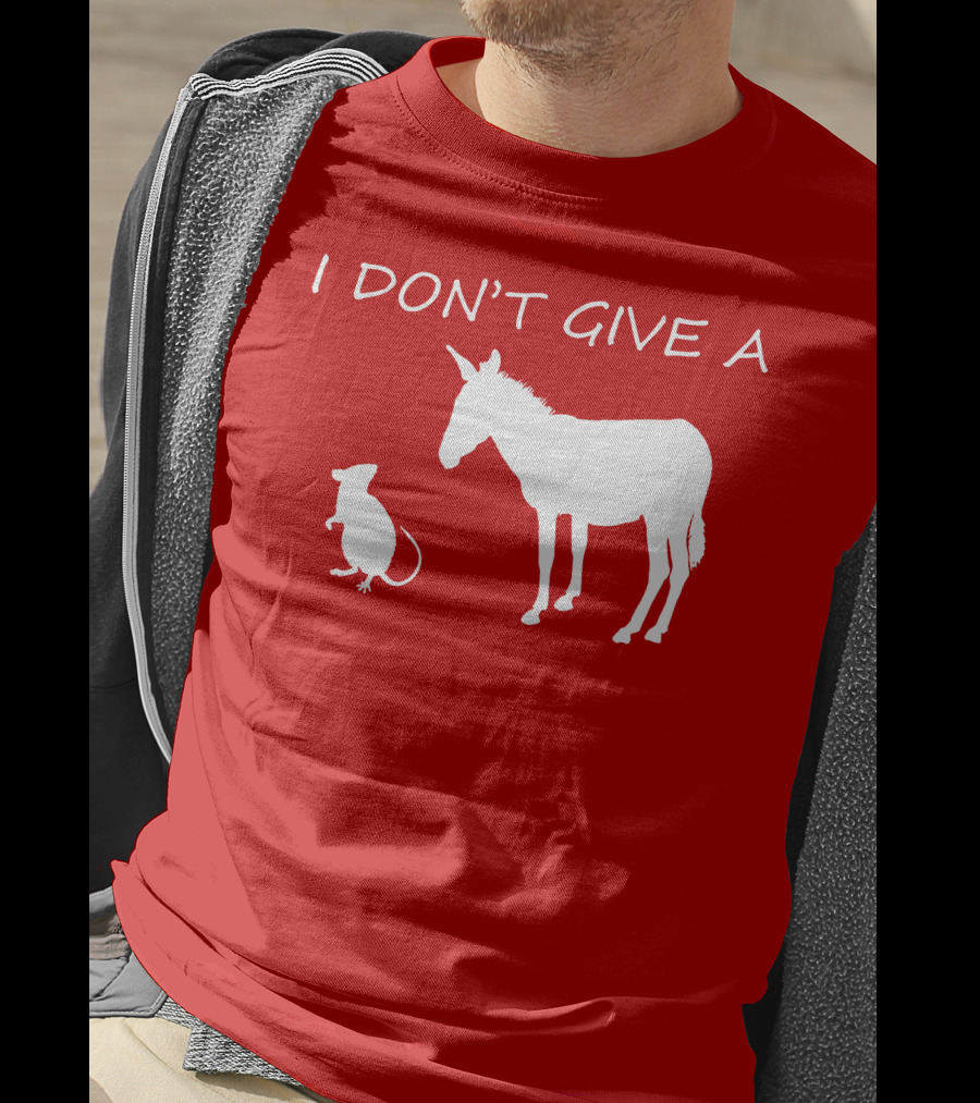 I Don't Give A Rats Ass Donkey And Rat T-Shirt
