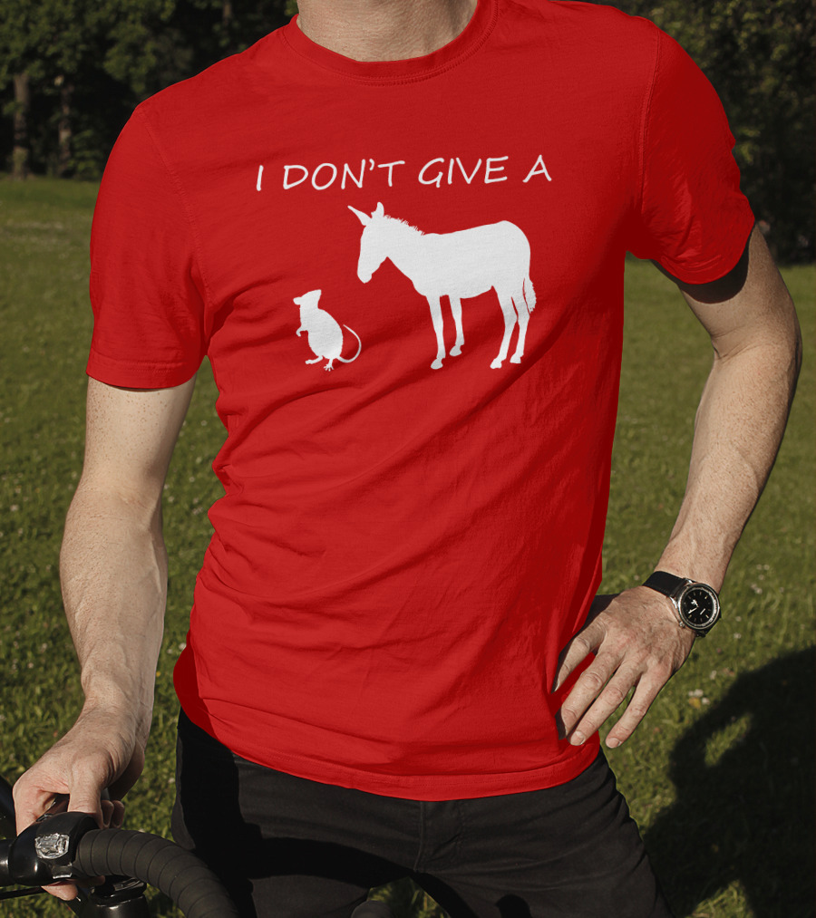 I Don't Give A Rats Ass Donkey And Rat T-Shirt