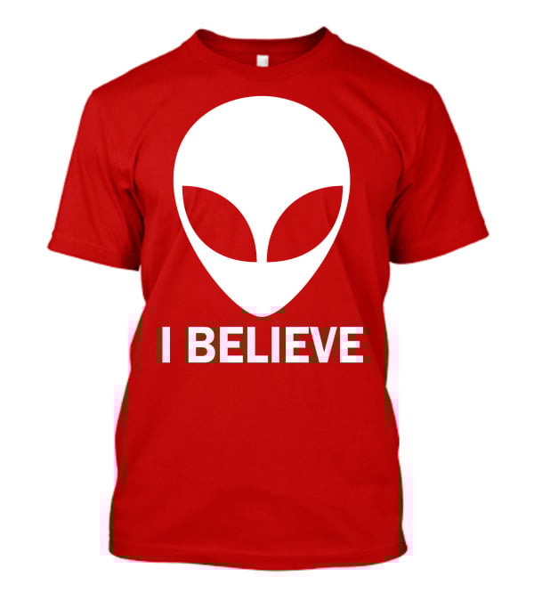 I Believe Alien Face T-Shirt