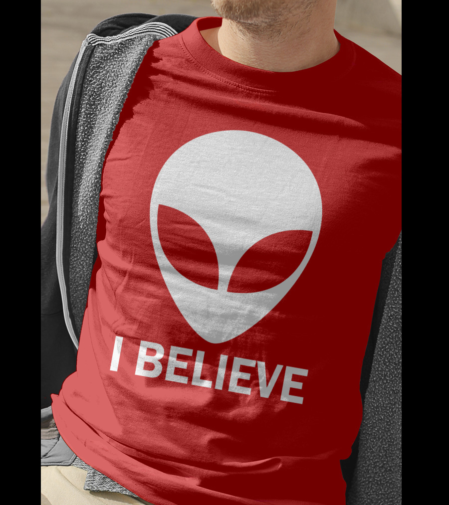 I Believe Alien Face T-Shirt