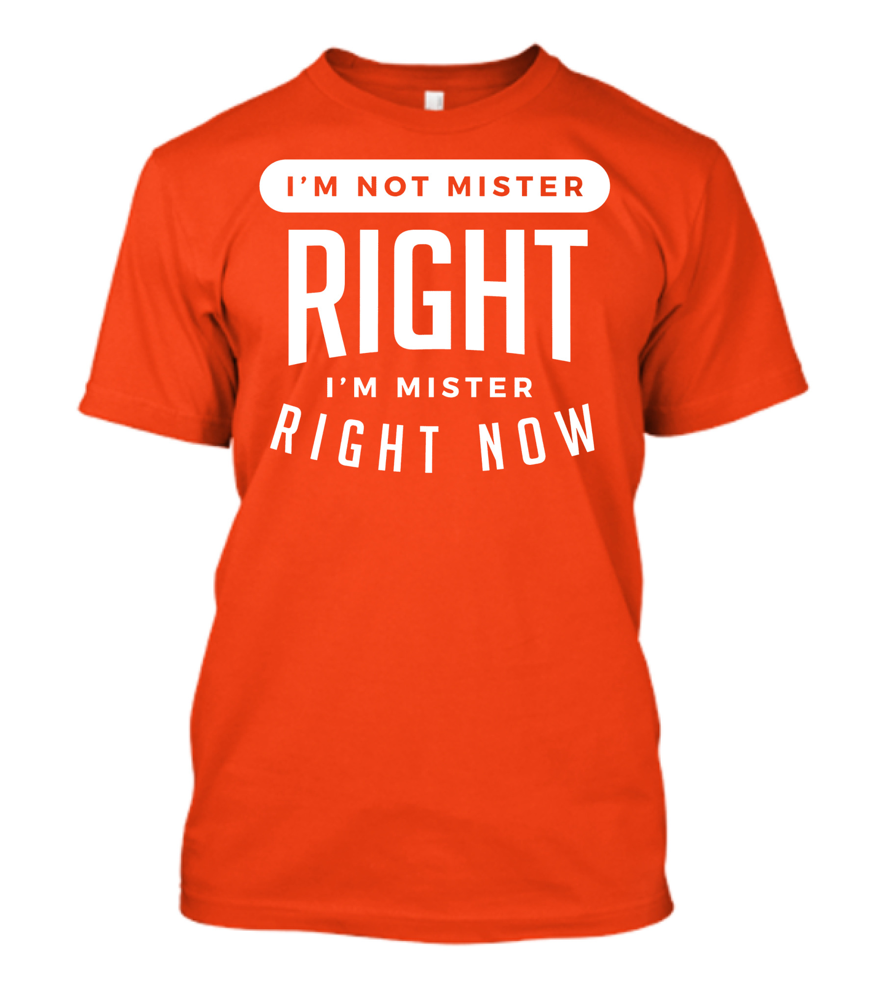 I'm Not Mister Right I'm Mister Right Now T-Shirt