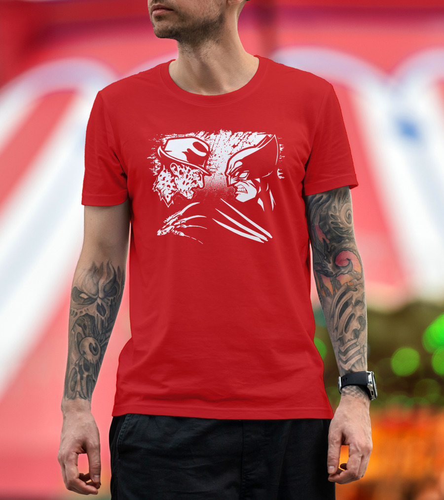 Freddy Krueger Vs Wolverine Epic Clash Showdown T-Shirt