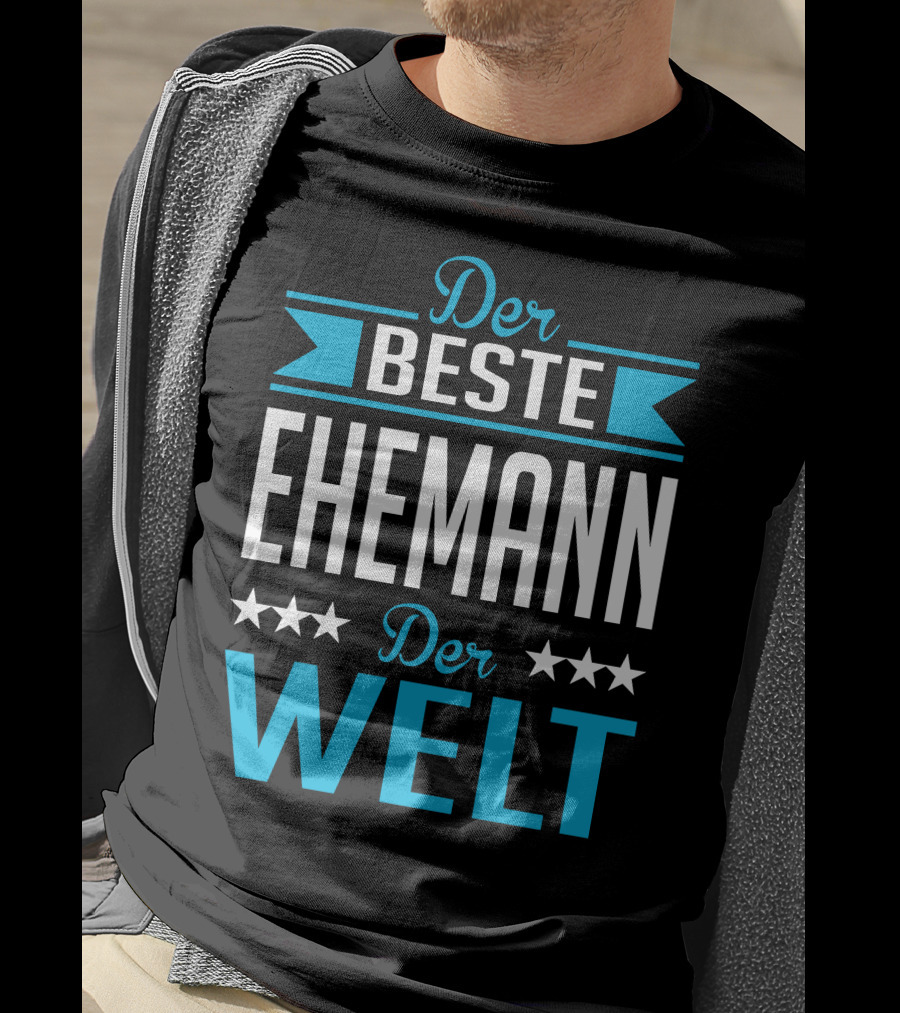 Der Beste Ehemann Der Welt Sterne Banner T-Shirt