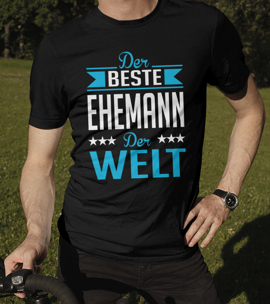 Der Beste Ehemann Der Welt Sterne Banner T-Shirt