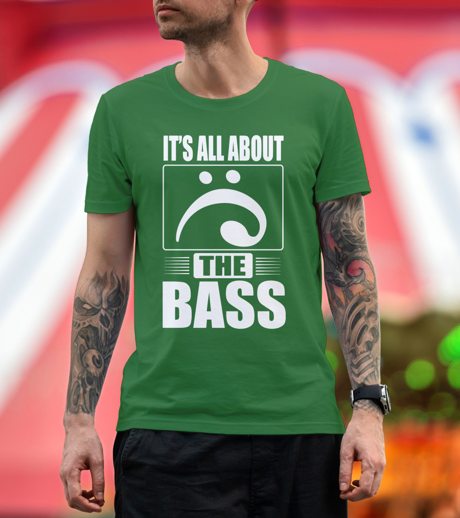 It's All About the Bass Clef Symbol Music Note T-Shirt