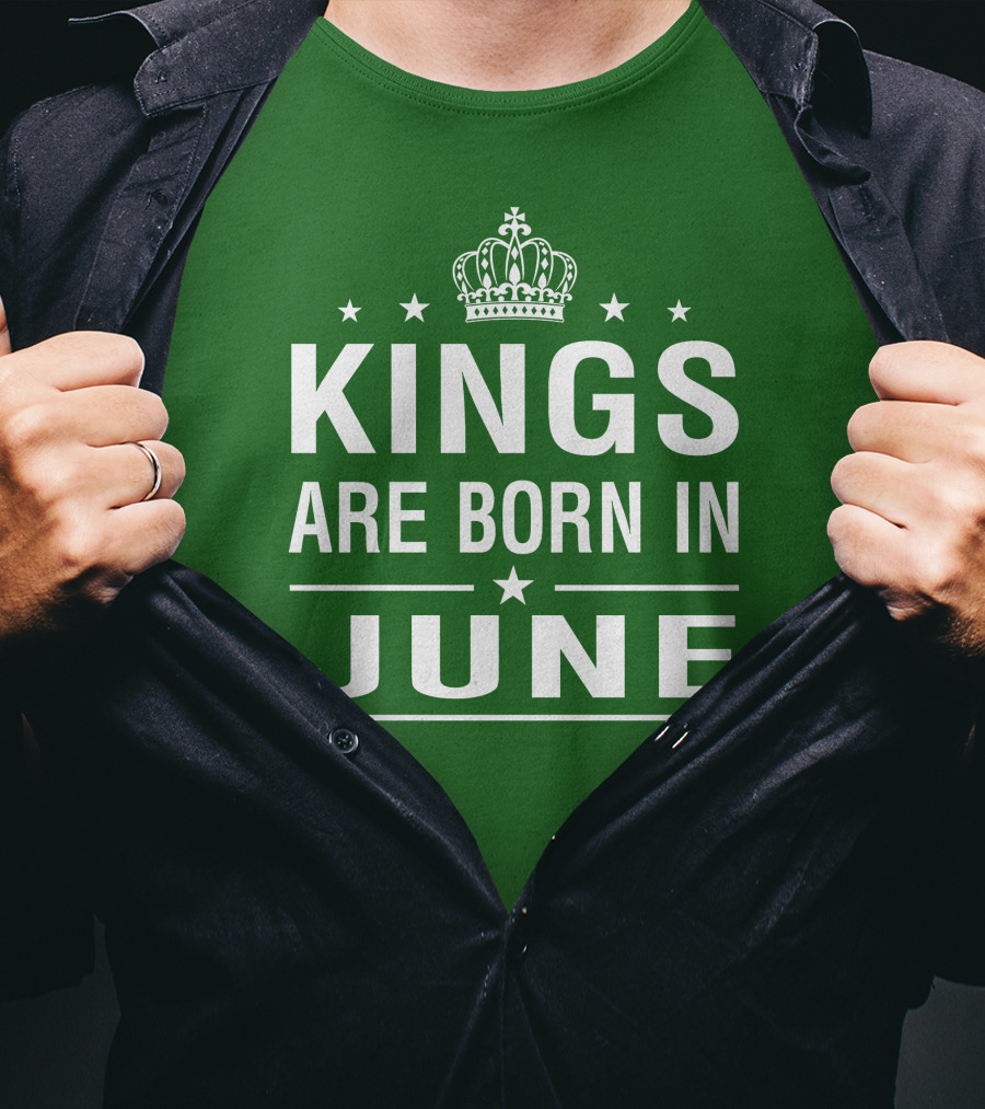 June Kings Birthday Crown Stars T-Shirt