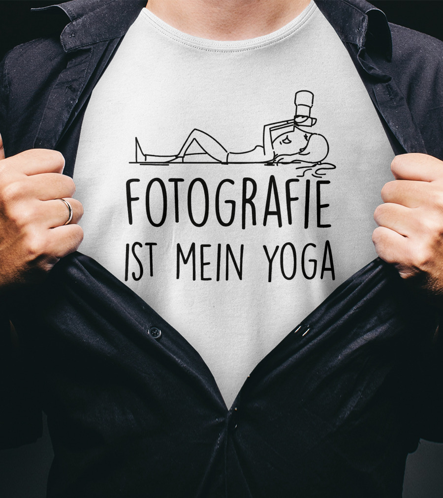 Fotografie Ist Mein Yoga Photography Relaxation Camera Pose T-Shirt