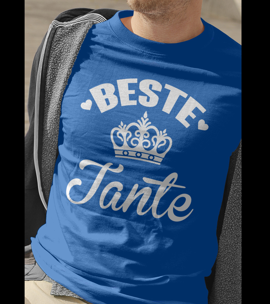 Beste Tante Krone Herz Symbole T-Shirt