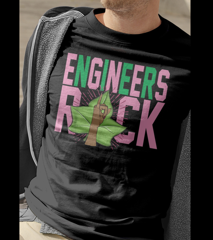 Engineers Rock 1908 Pink And Green Aka Sorority T-Shirt