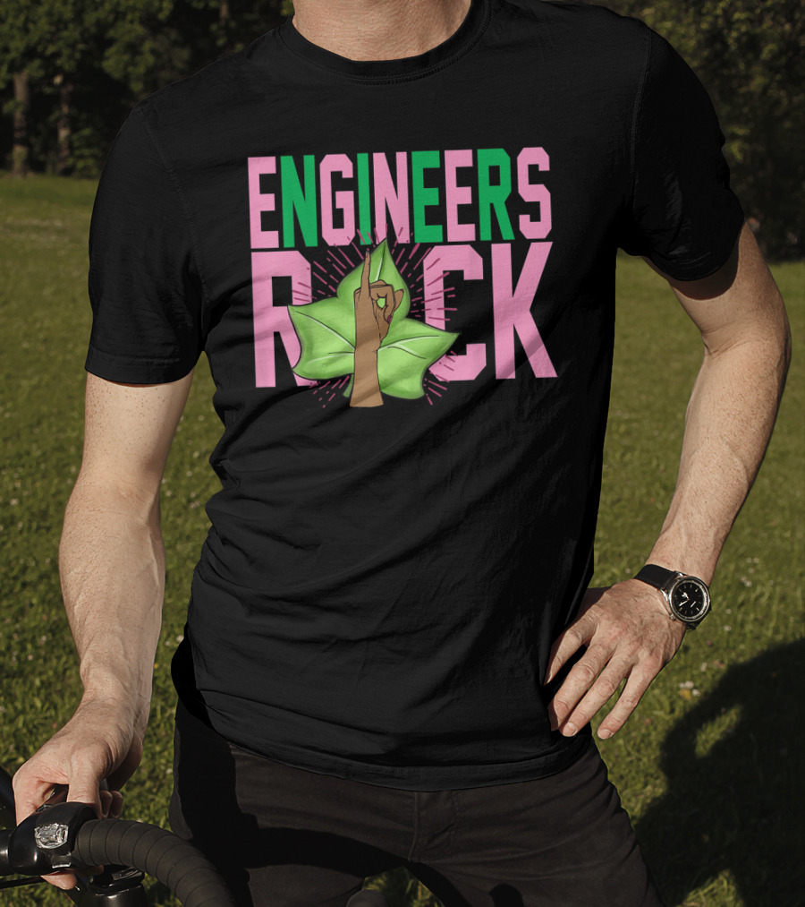 Engineers Rock 1908 Pink And Green Aka Sorority T-Shirt