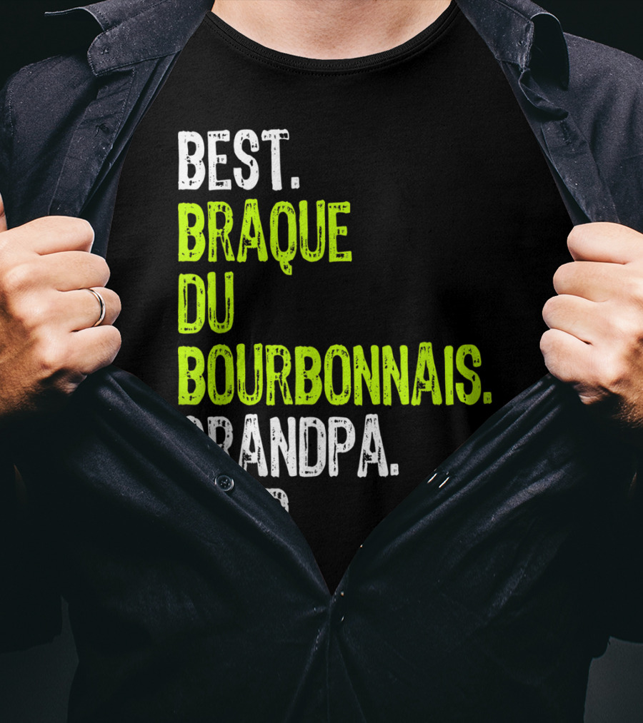 Best Braque Du Bourbonnais Grandpa Ever T-Shirt