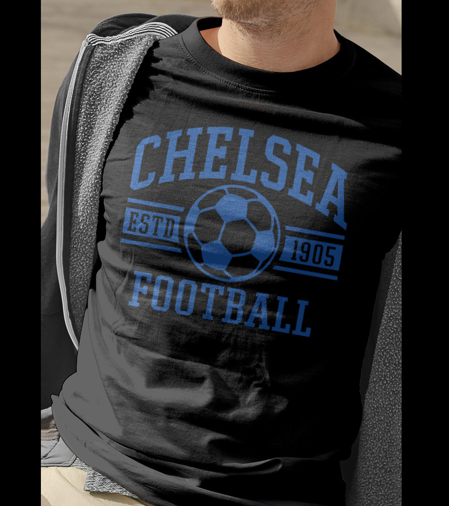 Chelsea Football Estd 1905 Blue Soccer T-Shirt