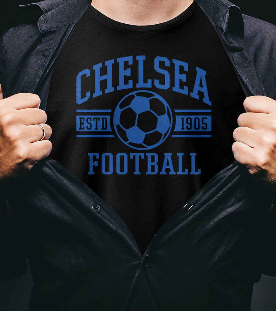 Chelsea Football Estd 1905 Blue Soccer T-Shirt
