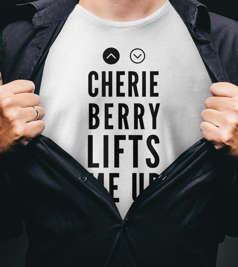 Cherie Berry Lifts Me Up Arrow Buttons T-Shirt