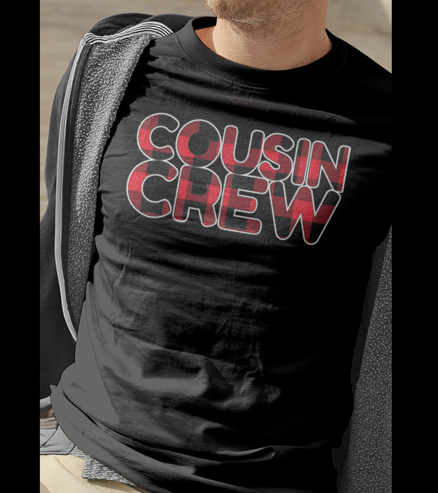 Cousin Crew Red Buffalo Plaid T-Shirt