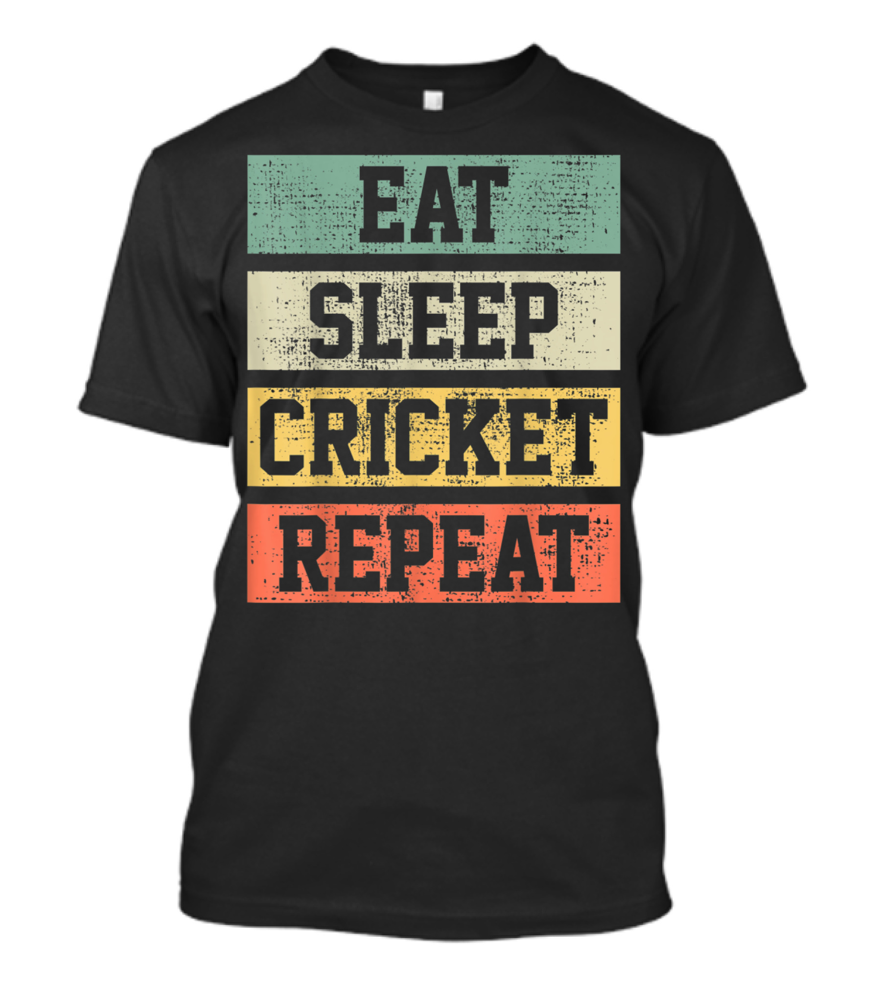 Eat Sleep Cricket Repeat Vintage Player Coach T-Shirt