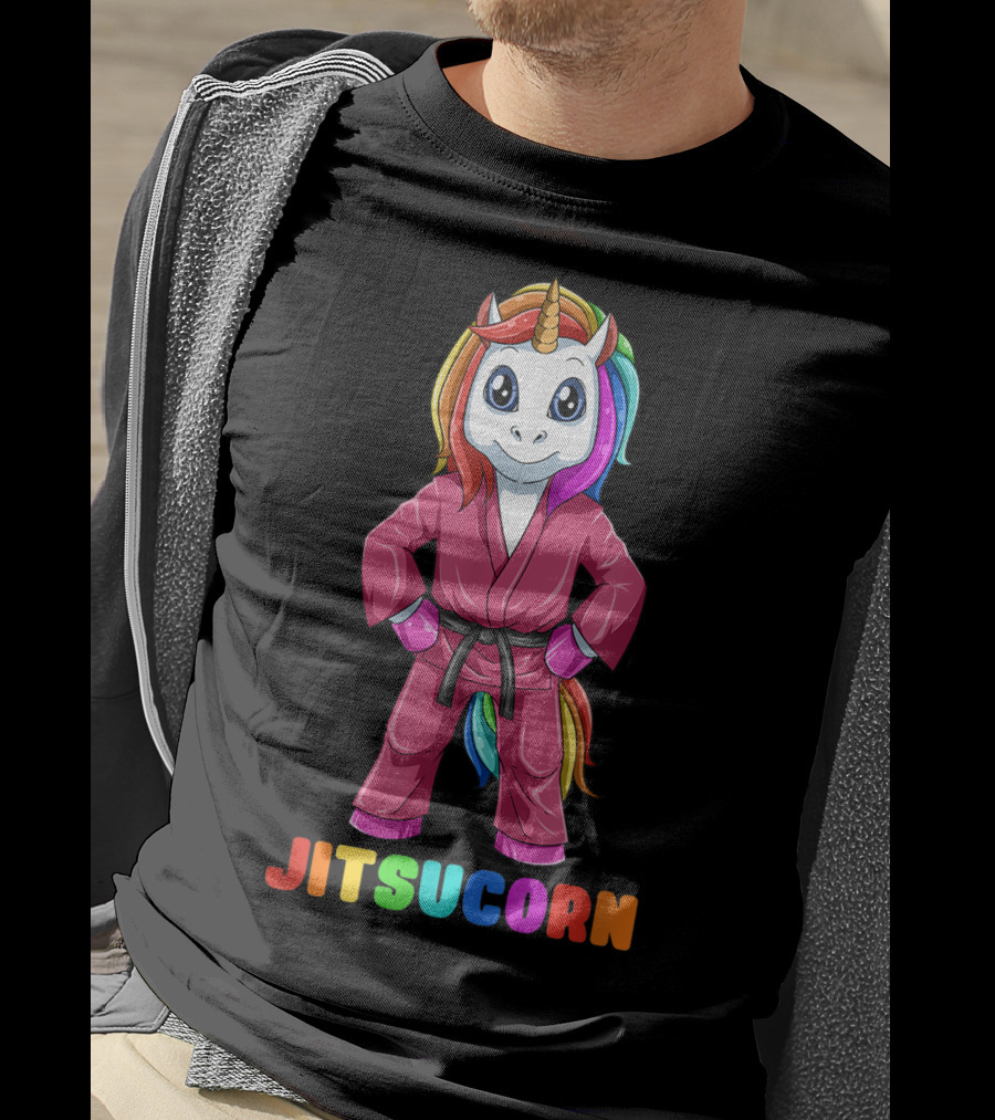 Jitsucorn Cute Unicorn Brazilian Jiujitsu Bjj T-Shirt