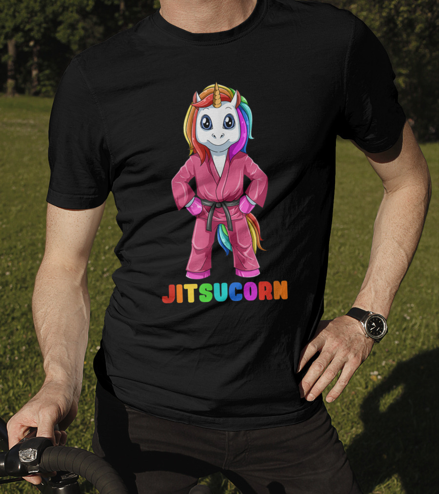 Jitsucorn Cute Unicorn Brazilian Jiujitsu Bjj T-Shirt