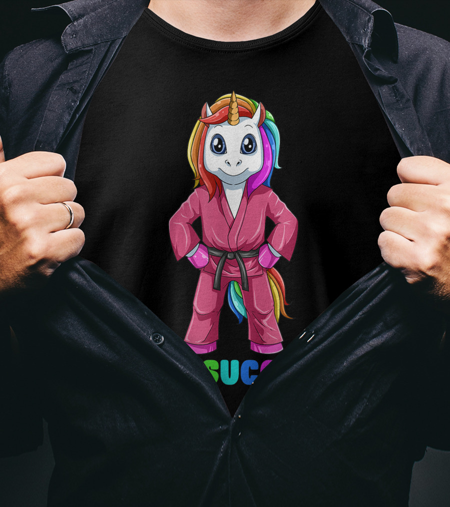 Jitsucorn Cute Unicorn Brazilian Jiujitsu Bjj T-Shirt