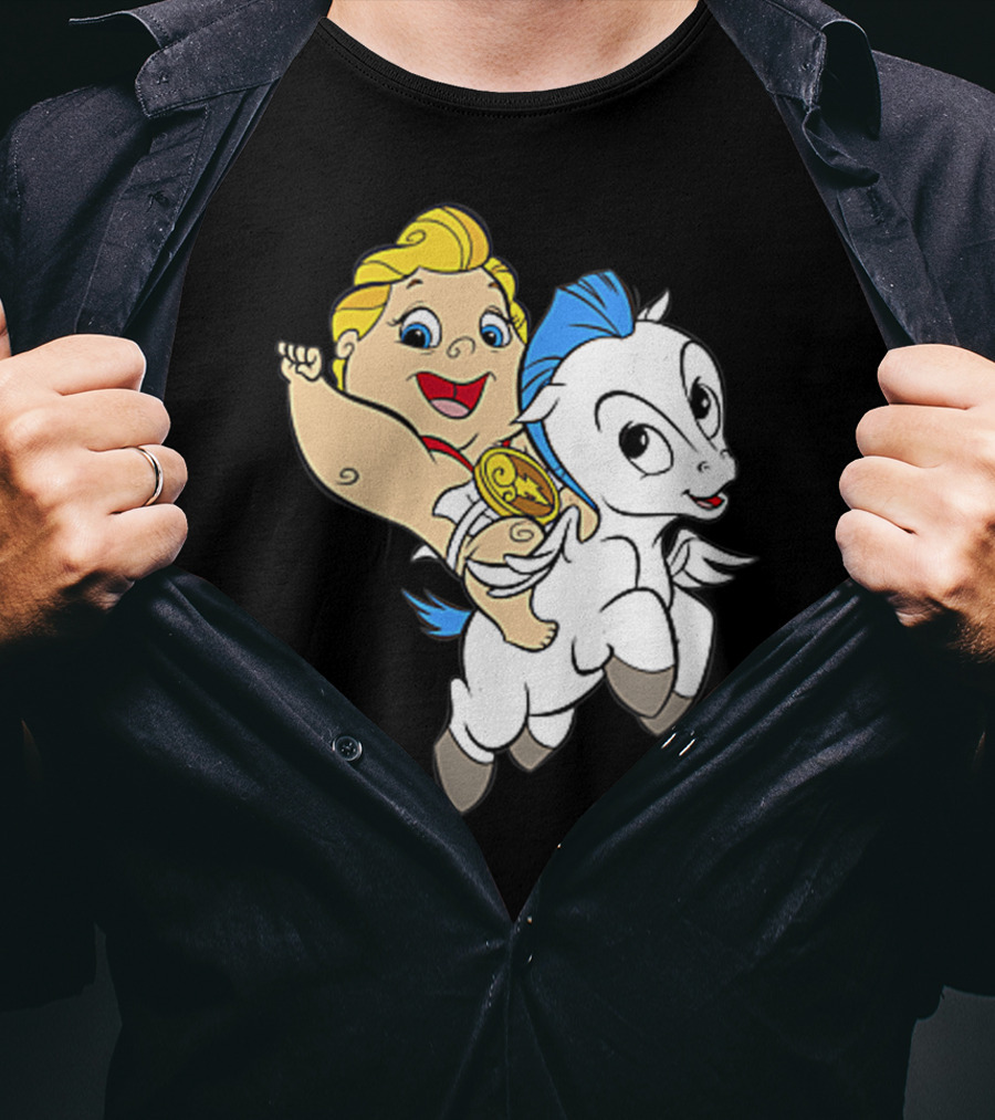 Disney Baby Hercules Riding Pegasus Iconic Image T-Shirt