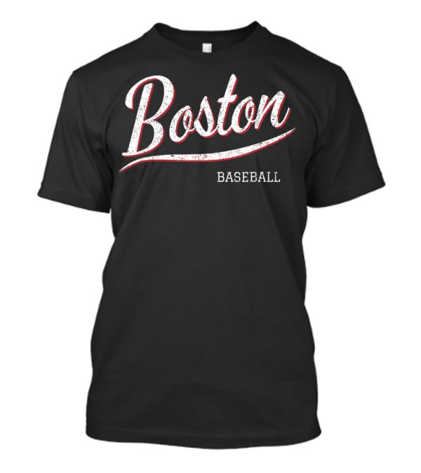 Vintage Distressed Boston Baseball Fan T-Shirt