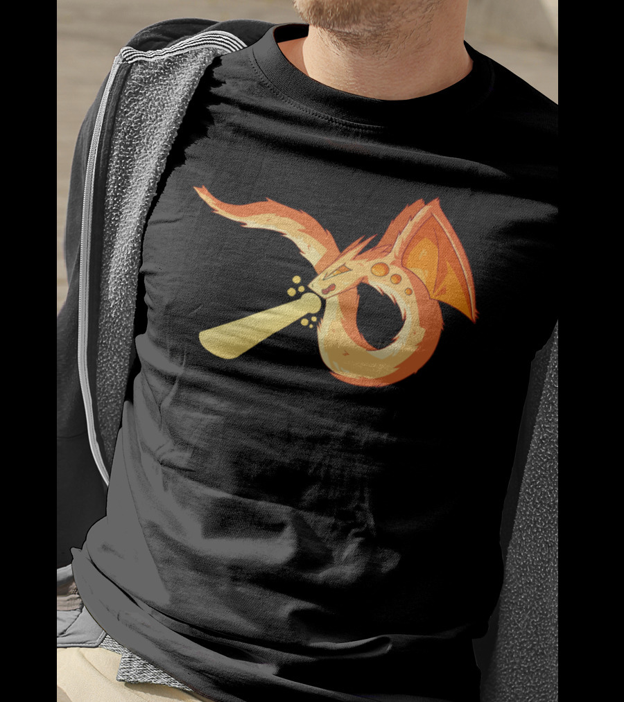 Dragon Flame Fiery Serpent Breathing Light Beam T-Shirt