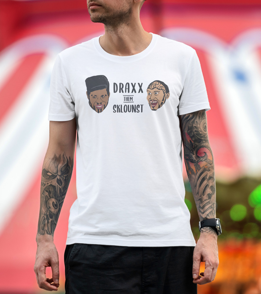 Draxx Them Sklounst Illustrated Faces T-Shirt