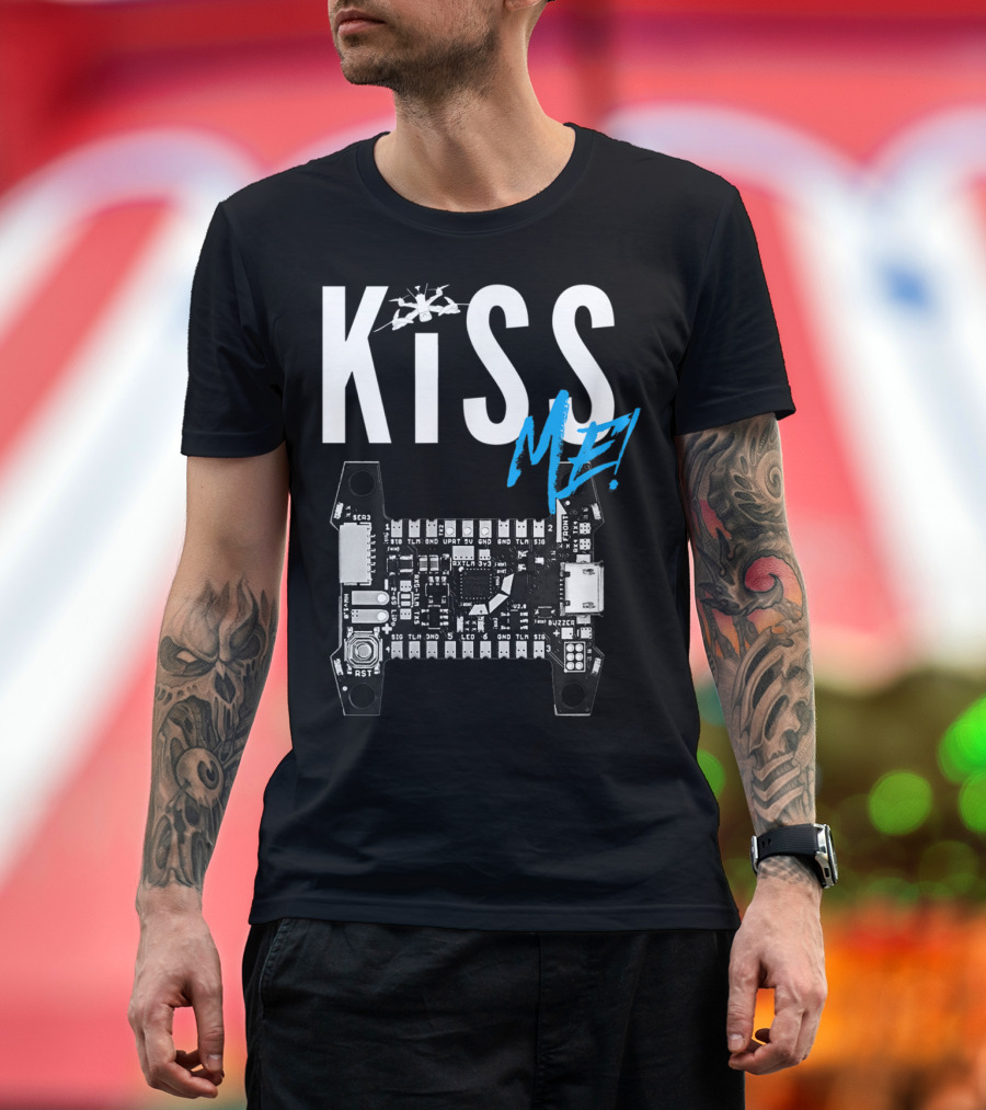 Kiss Me FPV Drone Flight Controller Circuit Board T-Shirt