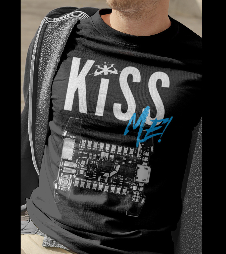 Kiss Me FPV Drone Flight Controller Circuit Board T-Shirt