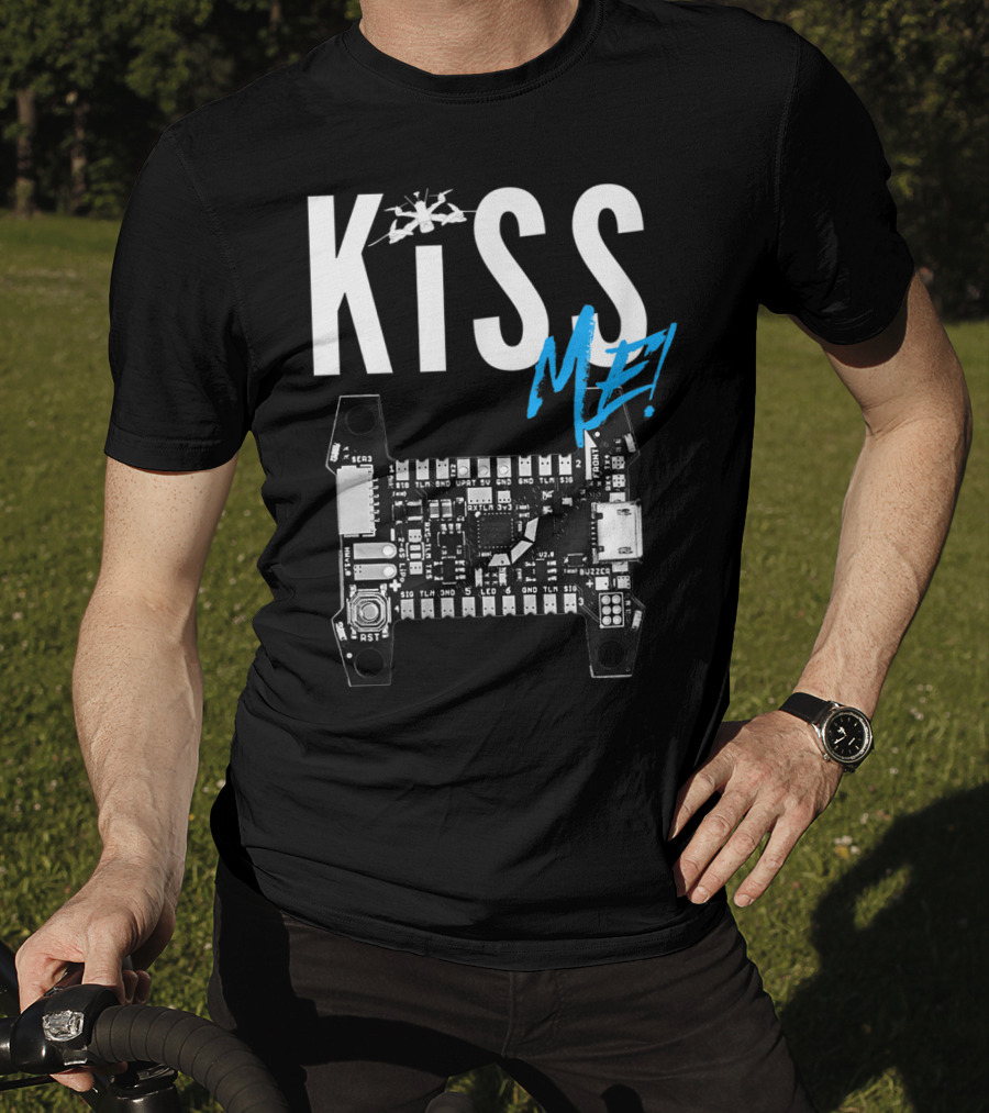 Kiss Me FPV Drone Flight Controller Circuit Board T-Shirt