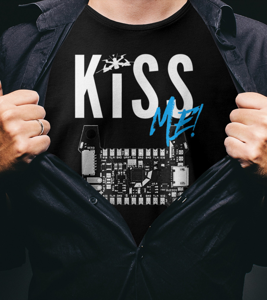 Kiss Me FPV Drone Flight Controller Circuit Board T-Shirt
