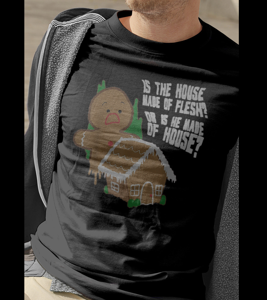 Funny Animation Cute Comics Gingerbread House Paradox T-Shirt