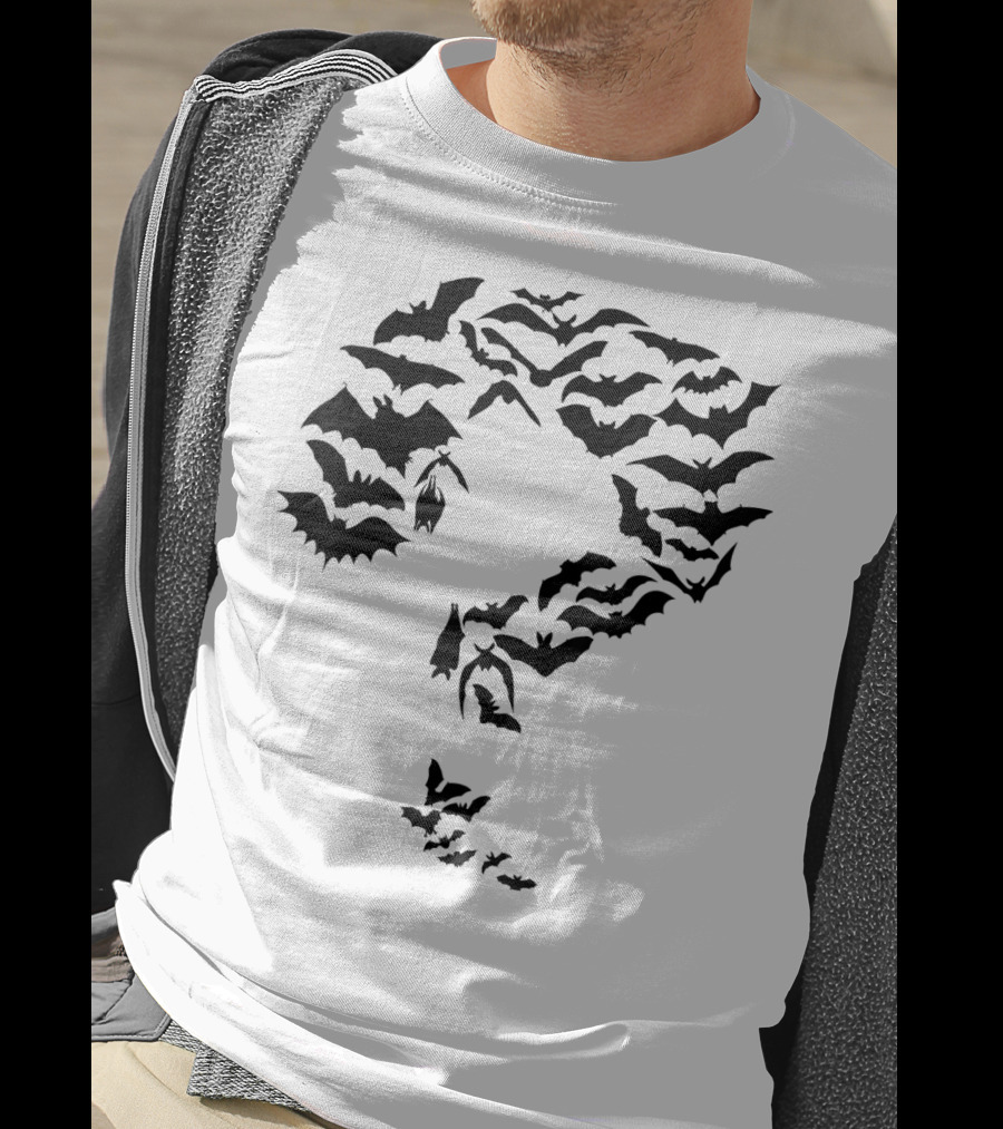 Funny Sheldon Nerdy Comic Bats Forming Question Mark T-Shirt