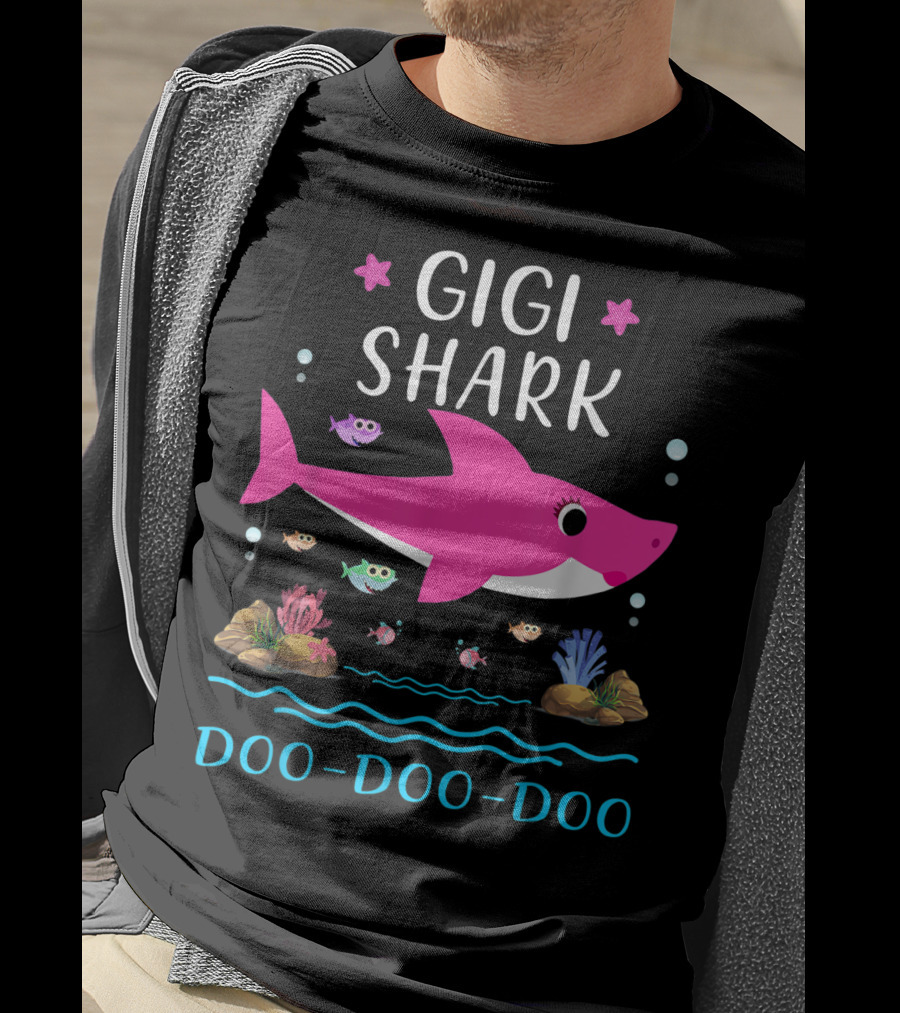 Gigi Shark Doo Doo Doo Family Matching Shark T-Shirt
