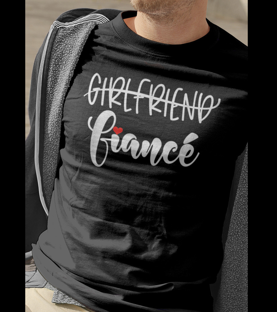 Girlfriend To Fiancé Heart Transition T-Shirt