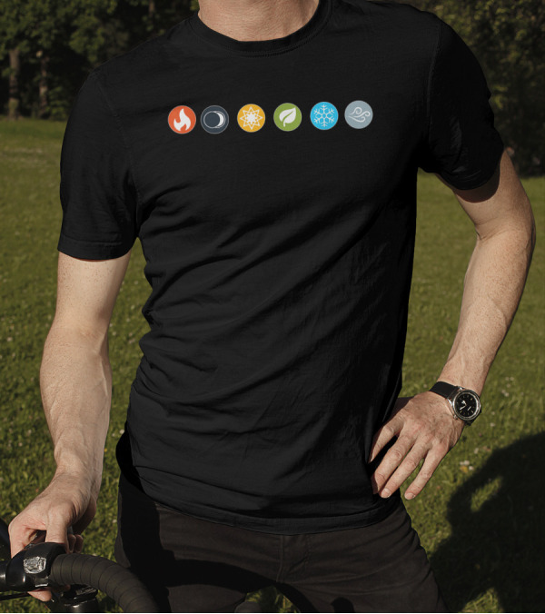 Gloomhaven Elements Fire Night Sun Leaf Ice Wind Board Game Tabletop Gaming T-Shirt