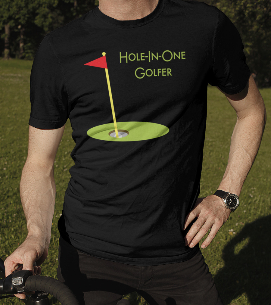 Hole-In-One Golfer Golf Ball In Cup T-Shirt
