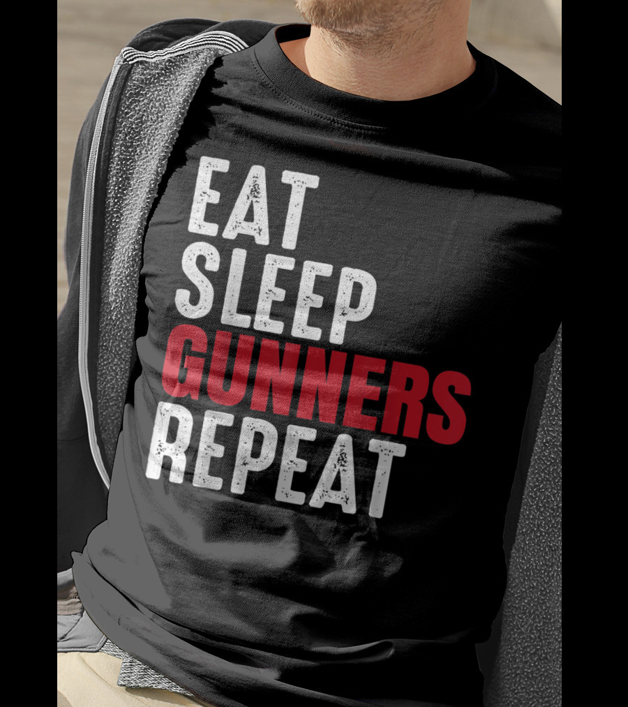 Eat Sleep Gunners Repeat T-Shirt