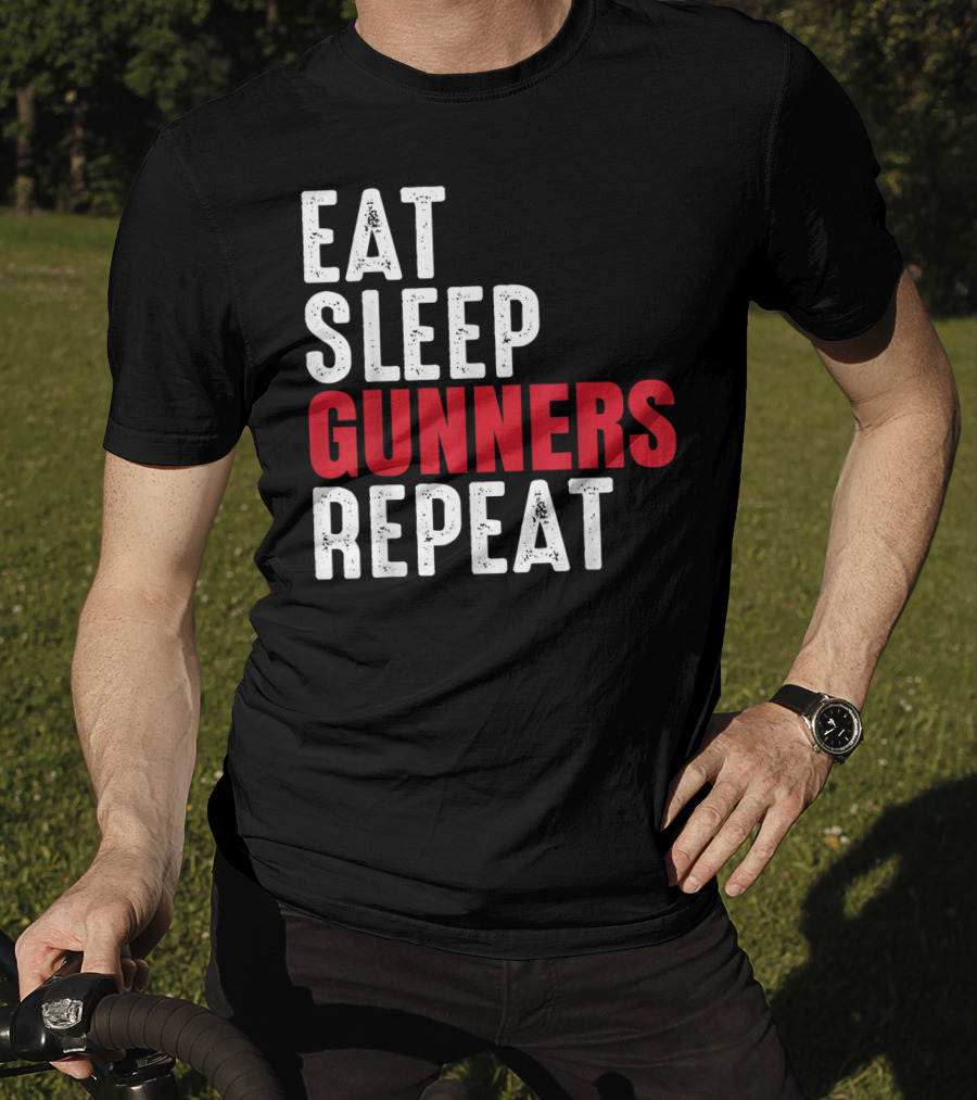 Eat Sleep Gunners Repeat T-Shirt