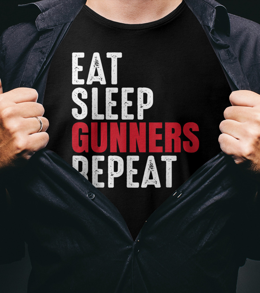 Eat Sleep Gunners Repeat T-Shirt