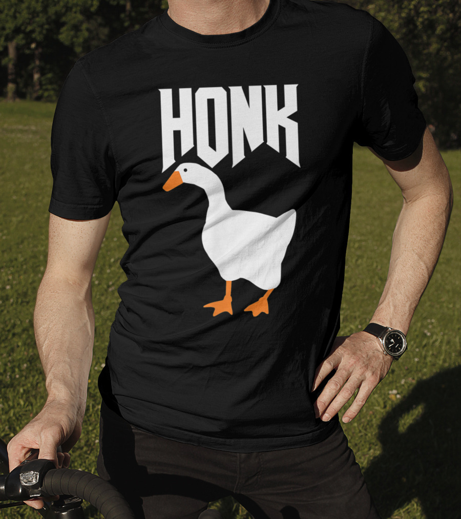 Honk Goose Funny Video Gamer Untitled Goose Game T-Shirt