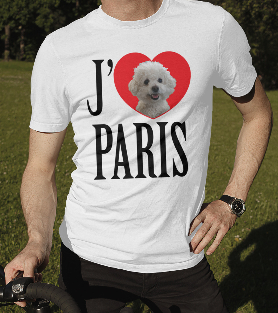 J'aime Paris Bichon Frise Heart T-Shirt