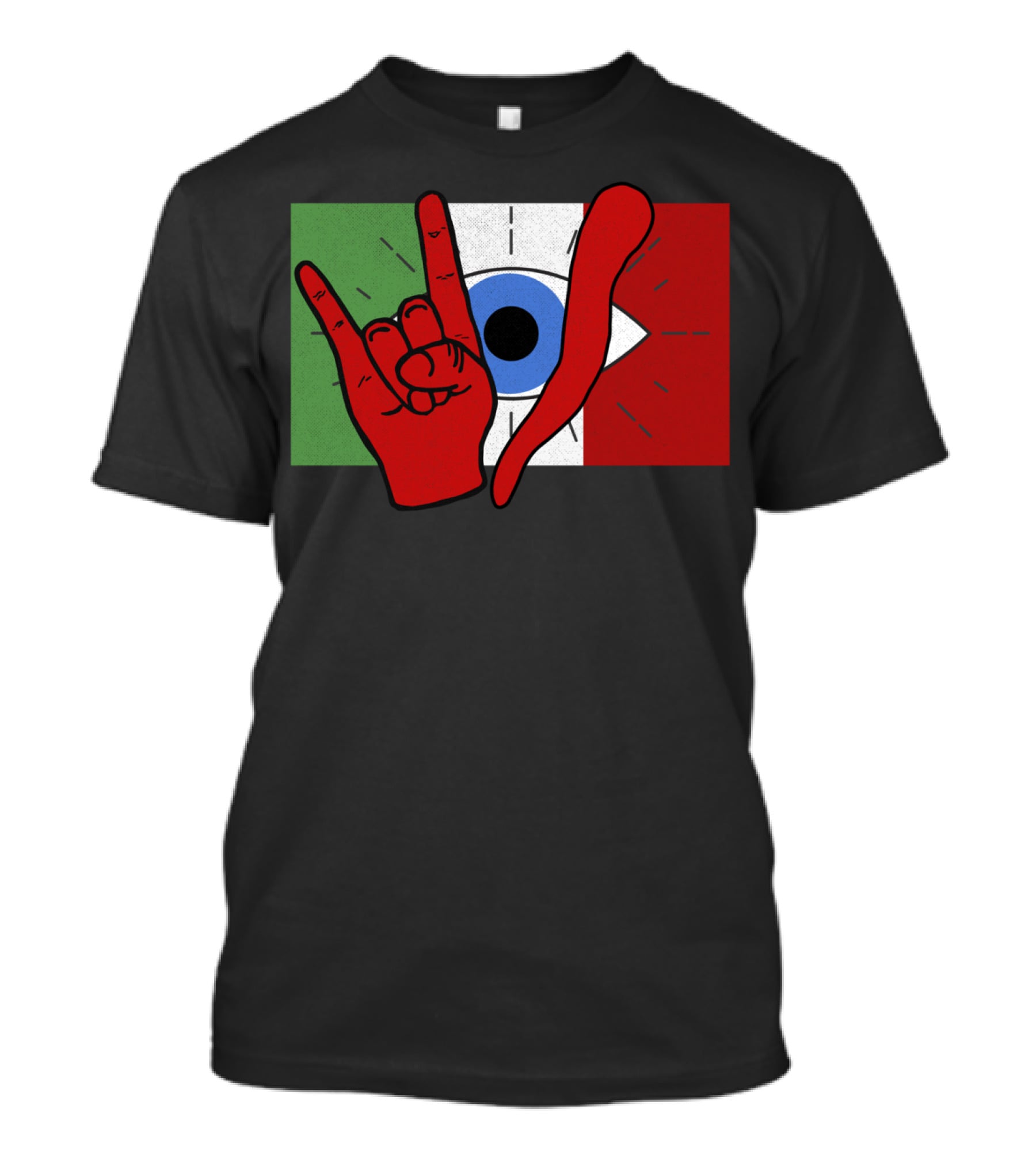 Italian Evil Eye Il Malocchio Maloik Hand Gesture T-Shirt